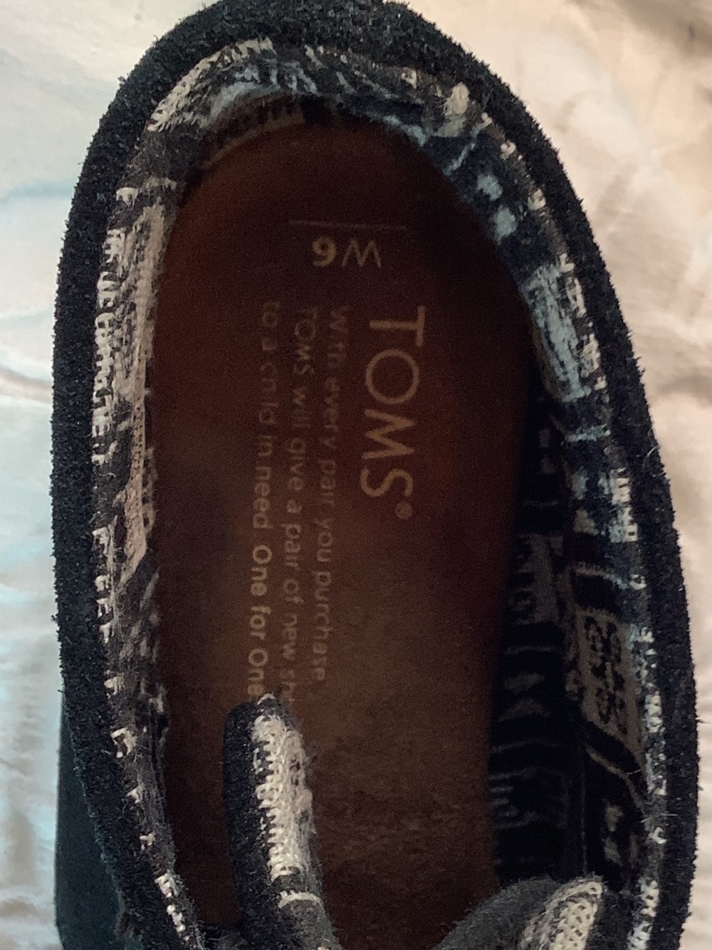 EUC Toms black suede wedge ankle boots sz, 6 - Picture 9 of 12